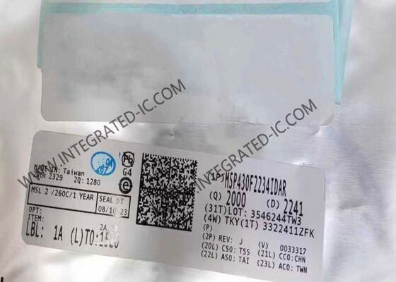 MSP430F2234IDAR 16-битный микроконтроллер MCU со скоростью 16MHz и 8KB флэш-памяти