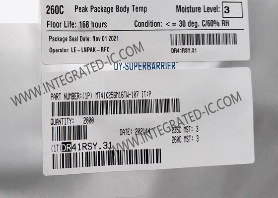 MT41K256M16TW-107 IT:P 4 Gbit DDR3L SDRAM Memory IC Chip со скоростью 933 МГц и 256 M x 16 Организация в пакете FBGA96