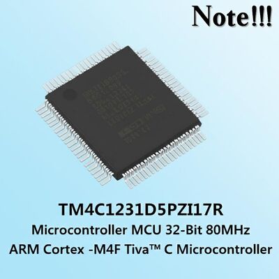 TM4C1231D5PZI7R 32-битный 80MHz ARM Cortex-M4F TivaTM C микроконтроллер с 64 кБ программой памяти