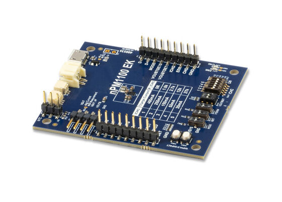 Плата оценки управления питанием и зарядным устройством для встраиваемых решений NPM1100-EK