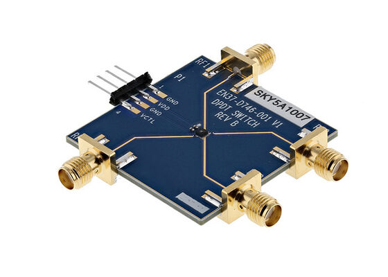 SKY5A1007EK1 Встраиваемые решения SKY5A1007 Плата оценки двухполюсного переключателя (DPDT) от 400 МГц до 5,9 ГГц