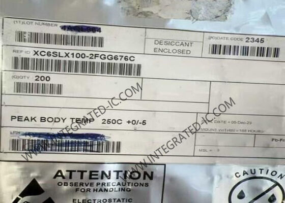 XC6SLX100-2FGG676C Spartan 6 LX FPGA IC с 480 I/O и 676-BGA пакетом для приложений с низкой мощностью