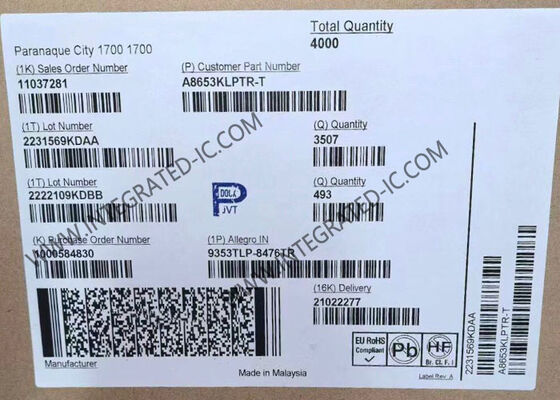 A8653KLPTR-T Чип интегрированной схемы синхронный регулятор Buck с диапазоном ввода от 4 до 36 В и дистанционным регулированием нагрузки для автомобильных портов питания USB