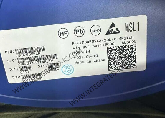 AW87559FCR Интегральная схема чипа 9V Адаптивный Boost TLTR-AGC Smart K Аудио усилитель FCQFN20