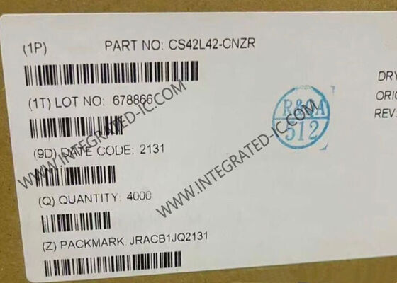 Низкомощный аудиокодек CS42L42-CNZR с высоким динамическим диапазоном и интерфейсом MIPI SoundWire