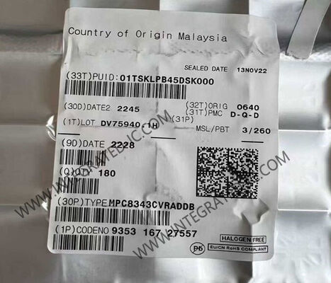 Микроконтроллер MPC8343CVRADDB MCU 1 ядро 32-разрядный 266 МГц микропроцессор в корпусе 620-HBGA