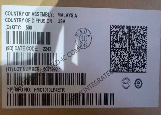 Интегральная схема HMC1010LP4ETR, детектор мощности RMS 3.9 ГГц с динамическим диапазоном 60 дБ и потребляемым током 50 мА