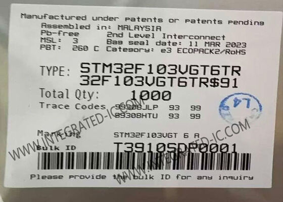 STM32F103VGT6TR Микроконтроллер MCU 1MB Флэш Микроконтроллеры 32-битный одноядерный MCU