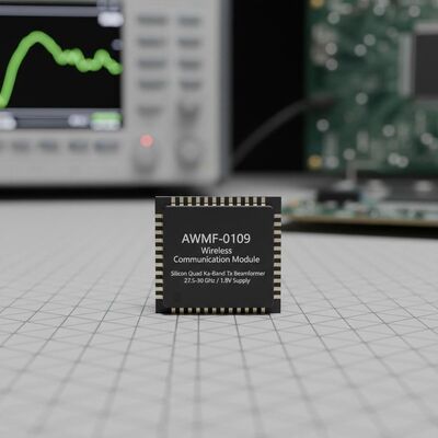 AWMF-0109 Модуль беспроводной связи высокоинтегрированный квадрациликоновый ка-диапазонный Tx Beamformer с работой от 27,5 до 30 ГГц и питанием 1,8 В в пакете QFN-48