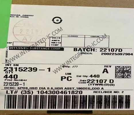 2315239-1 6 Позиция защищенный автомобильный HSD соединитель данных 100 В вертикальный монтаж