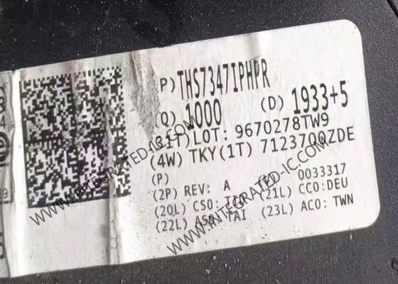 THS7347IPHPR 3-канальный видеобуфер IC с полосой пропускания 550 МГц и скоростью пропускания 1200 В/μs в пакете HTQFP48