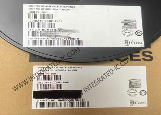 HMC589AST89E Integrated Circuit Chip InGaP HBT MMIC Усилитель с увеличением частоты 21 дБ и диапазоном частот от постоянного тока до 4 ГГц