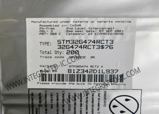 32-битный микроконтроллер STM32G474RCT3 на базе ARM Cortex-M4F с частотой 170 МГц и 52 выводами ввода-вывода