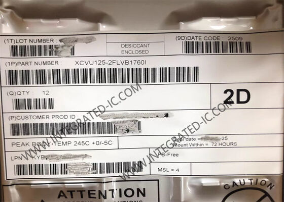 XCVU125-2FLVB1760I Virtex UltraScale FPGA IC 89520LAB 1760-FCBGA Программируемая пользователем вентильная матрица