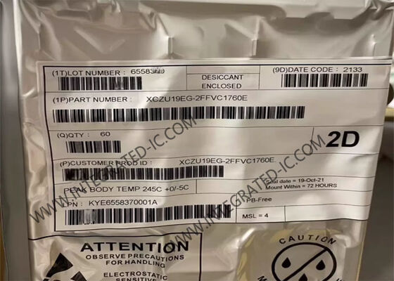 XCZU19EG-2FFVC1760E Field Programmable Gate Array FPGA с 256KB оперативной памяти 10-битный 200KSPS ADC и скоростью передачи данных 6,0Gb / s