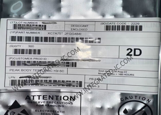 XC7A75T-2FGG484I FPGA с 215K логическими ячейками, 13 Mb блок-рам и 1,2V ∼3,3V В/В напряжением