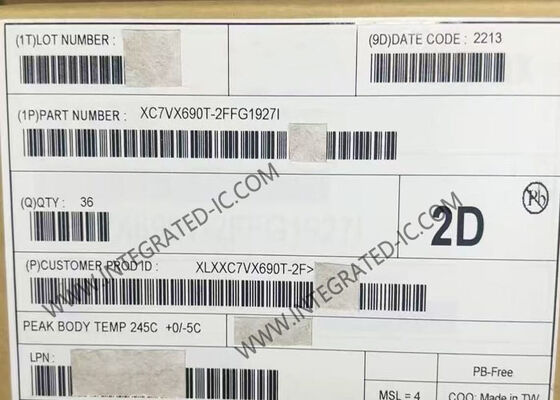 XC7VX690T-2FFG1927I Virtex-7 FPGA 640 МГц Поле программируемый шлюз массив FCBGA-1927