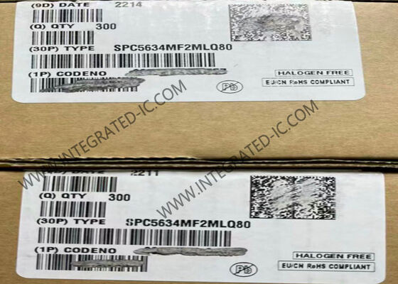 SPC5634MF2MLQ80 32-разрядный одноядерный микроконтроллер MCU 80MHz 1.5MB FLASH LQFP144