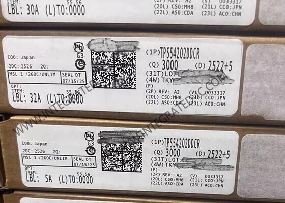 Интегральная микросхема TPS54202DDCR, синхронный понижающий преобразователь с выходным током 2А, частотой переключения 500 кГц и входным напряжением от 4,5 В до 28 В