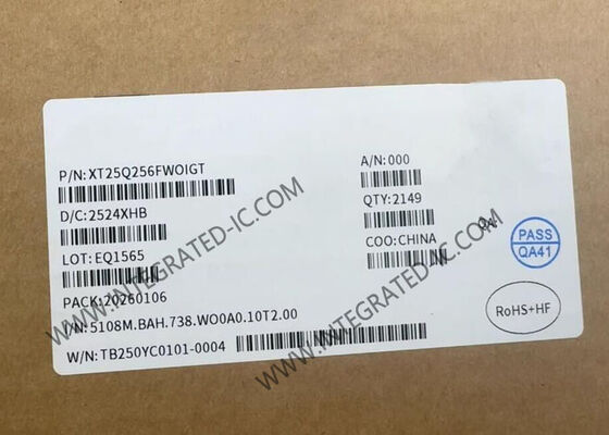 Микросхема флэш-памяти Serial NOR объемом 256 Мбит XT25Q256FWOIGT с напряжением от 1,65 В до 2,0 В в корпусе WSON8 размером 6x5 мм