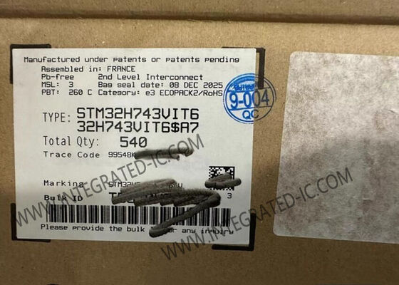 STM32H743VIT6 Микроконтроллер MCU с 480MHz ARM Cortex M7, 1M x 8 RAM и 168 портами ввода/вывода