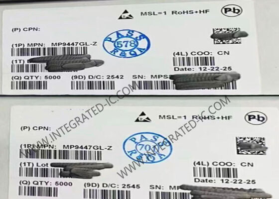 Интегральная микросхема MP9447GL, синхронный понижающий преобразователь 5А 36В, QFN-20