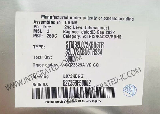 STM32L072KBU6TR Микроконтроллер MCU одноядерный 32MHz сверхнизкомощный Arm Cortex-M0+ MCU