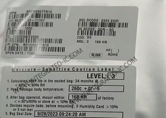 RFCM3327TR13 Беспроводной коммуникационный модуль 45 МГц - 1,218 ГГц Усилитель с удвоением мощности