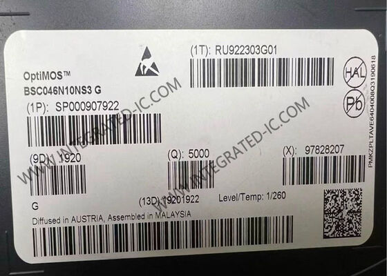 Интегральная микросхема BSC046N10NS3G, 100В, серия OptiMOS™ 3, N-канальный силовой MOSFET-транзистор