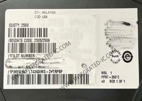 LT4363IMS-2 Integrated Circuit Chip Surge Stopper с диапазоном от 4 до 80 В и ограничением тока в пакете MSOP-12