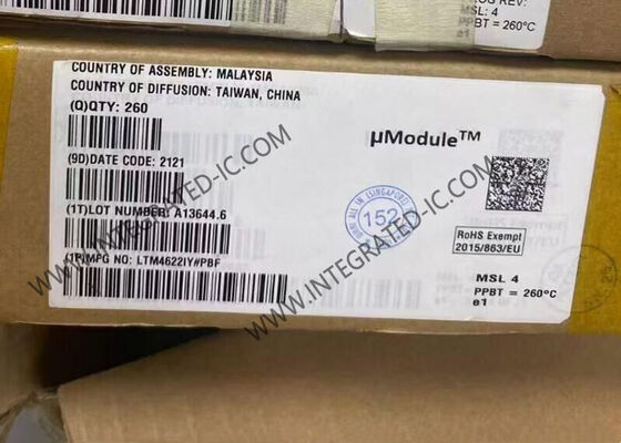 LTM4622IY Integrated Circuit Chip Dual 2.5A Output Ultrathin 1.82mm Package DC/DC μModule Regulator с широким диапазоном ввода от 3,6 В до 20 В