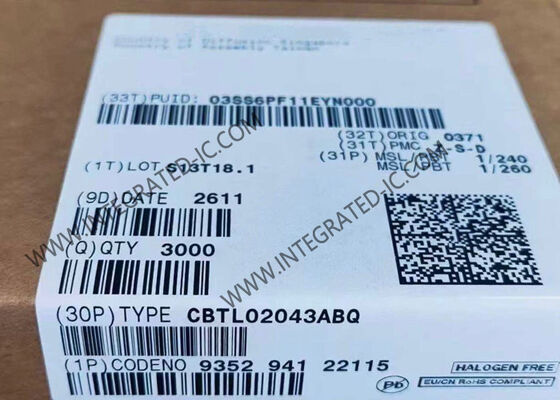 CBTL02043ABQ Integrated Circuit Chip 3.3V Multiplexer/Demultiplexer Switch с пропускной способностью 10 ГГц и двунаправленной функциональностью в пакете DHVQFN20