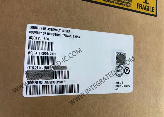 AD7689BCPZ 16-битный 8-канальный 250 кС/с Аналоговый в цифровой преобразователь интегральная схема чип LFCSP-20