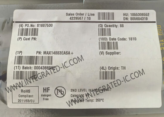 Чип интегральной схемы MAX14883EASA 1Mbps 130mV CAN Transceiver IC SOIC8