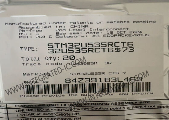 Микроконтроллер MCU STM32U535RCT6 общего назначения с TrustZone ARM Cortex-M33 MCU