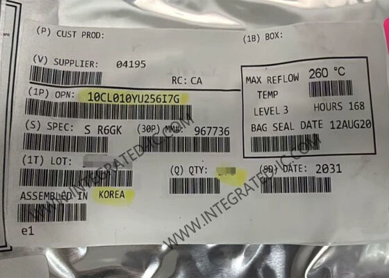 10CL010YU256I7G 1.2V Циклон 10 LP Поле программируемые ворота массив FPGA 256-LFBGA