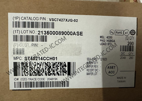 VSC7427XJG-02 Ethernet IC 26 портов Гигабитный Ethernet Управляемый уровень 2 Switch IC с поверхностной установкой