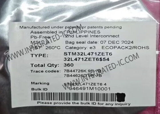 Микроконтроллер 144-LQFP IC микроконтроллера MCU STM32L471ZET6 80MHz 512KB внезапный
