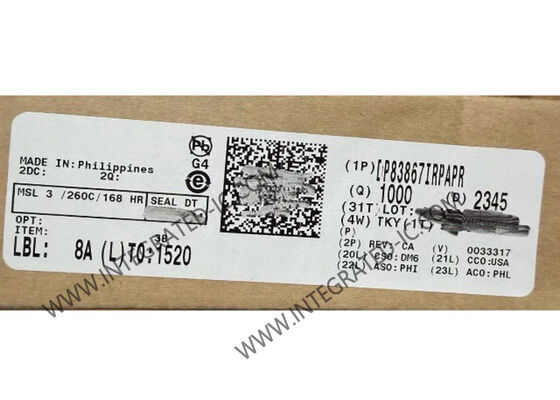 DP83867IRPAPR Ethernet IC 157mA Высокий иммунитет Гигабитный Ethernet PHY-передатчик