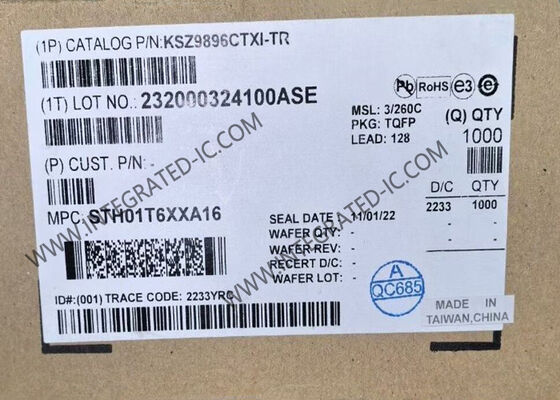 Ethernet IC KSZ9896CTXI 6-портовые гигабитные Ethernet-свичи TQFP-128 Ethernet-чип