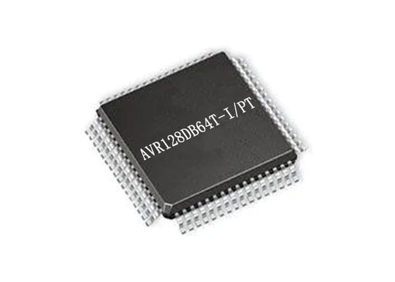 Микроконтроллер MCU AVR128DB64T-I/PT 8-разрядное 24MHz 64-TQFP высокой эффективности