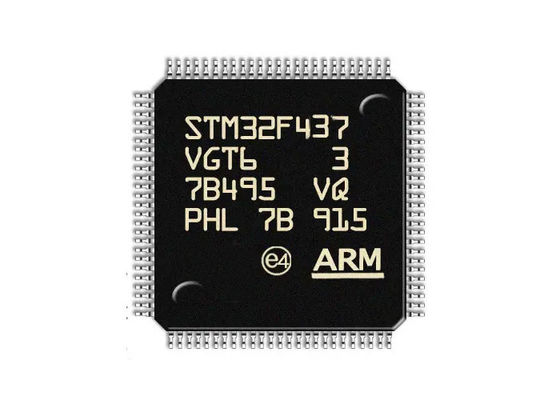 STM32F437VGT6 Одно-ядр 180MHz 1MB врезало микроконтроллеры 100-LQFP