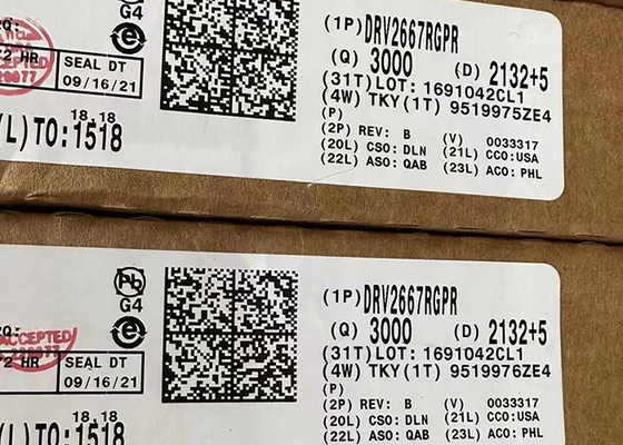 Комплексный микросхема DRV2667RGPR Пиезогаптический драйвер 20-QFN Драйверы двигателей IC