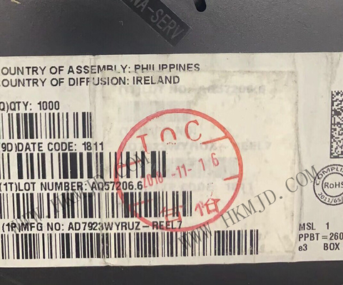 CHIP-интегрированная схема AD7923WYRUZ 4-канальный 200 kSPS 12-битный ADC с последовательностью