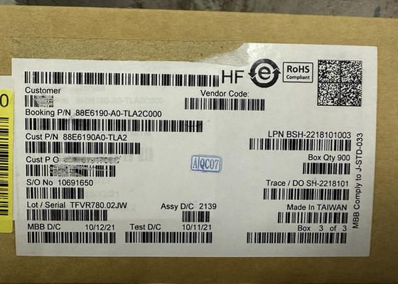Ethernet IC 88E6190-A0-TLA2C000 11 Порт Ethernet Switch IC Пакет BGA