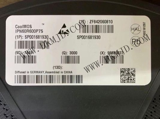Чип интегральной схемы IPN60R600P7S 7W одномозфетовые транзисторы TO-261-4