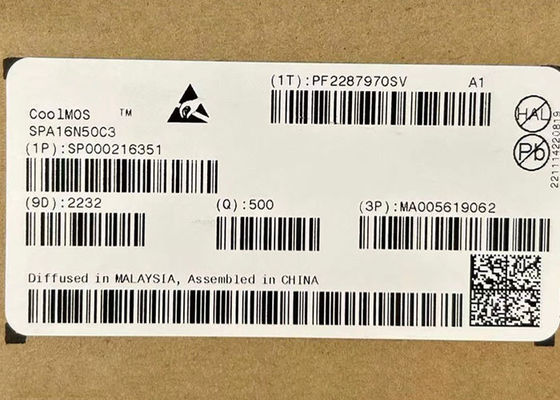 Чип интегральной схемы SPA16N50C3 560V N-Channel Power MOSFET Транзистор TO-220-3