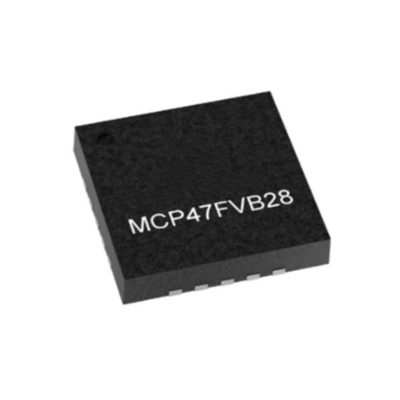 Комплексный микросхема MCP47FVB28-E/MQ Октальный канал 12-битный DAC с интерфейсом I2C