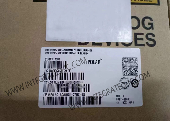 ADA4075-2ARZ интегральный микросхема 6,5 МГц Ультранизкий усилитель шума при меньшей мощности