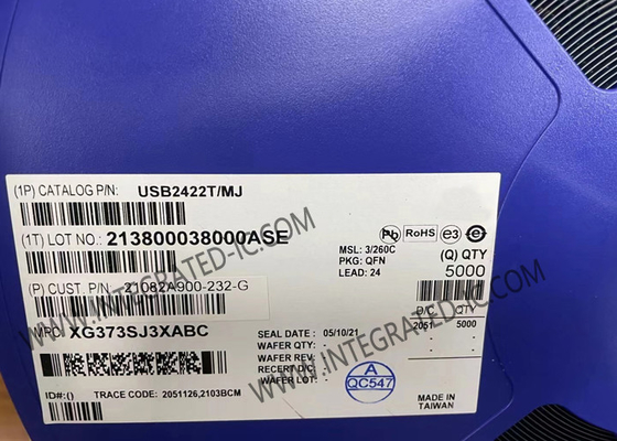 Чип интегральной схемы USB2422T/MJ с двумя портами USB 2.0 Hi-Speed Hub Controller QFN-24